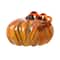 Glitzhome® Large Glass Pumpkin, Multicolor Stripes